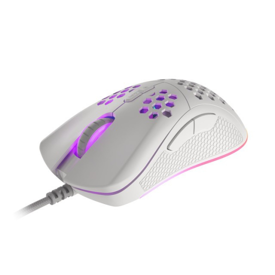 Mysz dla graczy Genesis Krypton 555 8000DPI podświetlenie RGB Biała